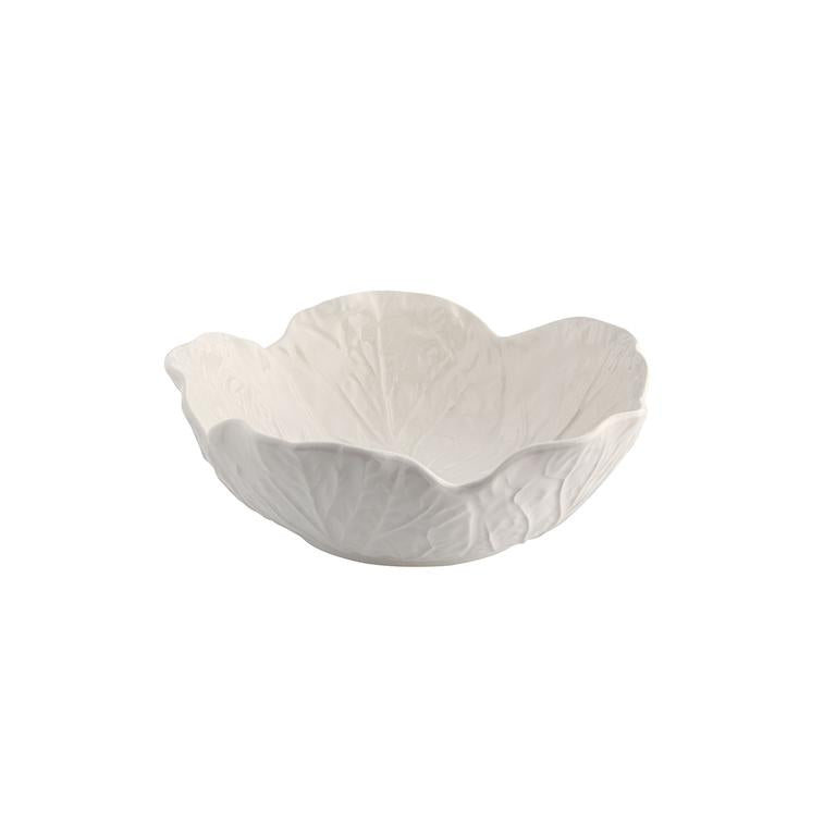 Bordallo Pinheiro Bordallo Pinheiro Cabbage Large White Cereal Bowl, Set Of 4 | Luxury Handmade Ceramics: This Cabbage Large White Cereal Bowl, Set Of 4 from the Bordallo Pinheiro Cabbage collection is a standout piece of cabbage ceramics, leaf-shaped dish, green ceramic serveware, handcrafted in Portugal, Bordallo Pinheiro. Handmade in Portugal, it blends artistic detail with functional charm—perfect as a collector’s item or for elevating your daily table setting.