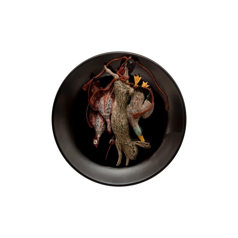 Bordallo Pinheiro Bordallo Pinheiro Decorative Plates Large Plate 45 With Game | Luxury Handmade Ceramics: This Decorative Plates Large Plate 45 With Game from the Bordallo Pinheiro Bordallo Pinheiro collection is a standout piece of luxury ceramic serveware, Portuguese pottery, handcrafted dish, handcrafted in Portugal, Bordallo Pinheiro. Handmade in Portugal, it blends artistic detail with functional charm—perfect as a collector’s item or for elevating your daily table setting.