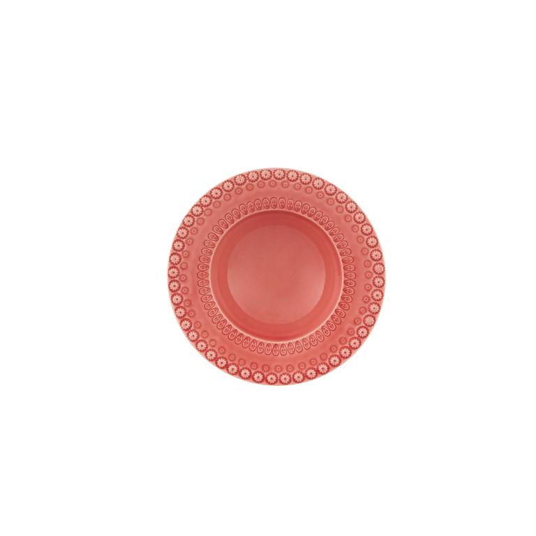 Bordallo Pinheiro Bordallo Pinheiro Fantasy Soup Plate Pink, Set Of 4 | Luxury Handmade Ceramics: This Fantasy Soup Plate Pink, Set Of 4 from the Bordallo Pinheiro Fantasy collection is a standout piece of colorful fantasy plate, artistic ceramic, sculptural serveware, handcrafted in Portugal, Bordallo Pinheiro. Handmade in Portugal, it blends artistic detail with functional charm—perfect as a collector’s item or for elevating your daily table setting.