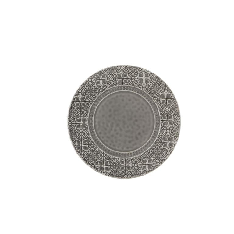 Bordallo Pinheiro Bordallo Pinheiro Rua Nova Fruit Plate Gray, Set Of 4 | Luxury Handmade Ceramics: This Rua Nova Fruit Plate Gray, Set Of 4 from the Bordallo Pinheiro Rua Nova collection is a standout piece of Portuguese tile plate, Rua Nova dinnerware, classic ceramic dish, handcrafted in Portugal, Bordallo Pinheiro. Handmade in Portugal, it blends artistic detail with functional charm—perfect as a collector’s item or for elevating your daily table setting.