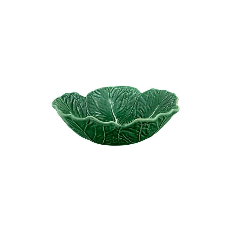 Bordallo Pinheiro Bordallo Pinheiro Cabbage Large  Bowl | Luxury Handmade Ceramics: This Cabbage Large  Bowl from the Bordallo Pinheiro Cabbage collection is a standout piece of cabbage ceramics, leaf-shaped dish, green ceramic serveware, handcrafted in Portugal, Bordallo Pinheiro. Handmade in Portugal, it blends artistic detail with functional charm—perfect as a collector’s item or for elevating your daily table setting.