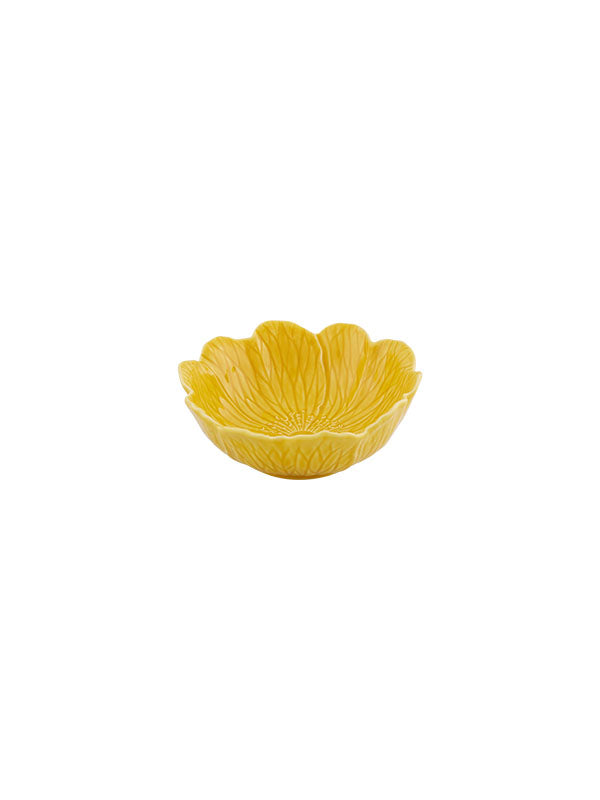 Bordallo Pinheiro Bordallo Pinheiro Flora Large Bowl Yellow, Set Of 4 | Luxury Handmade Ceramics: This Flora Large Bowl Yellow, Set Of 4 from the Bordallo Pinheiro Flora collection is a standout piece of floral dinnerware, colorful ceramic plate, nature-inspired dish, handcrafted in Portugal, Bordallo Pinheiro. Handmade in Portugal, it blends artistic detail with functional charm—perfect as a collector’s item or for elevating your daily table setting.