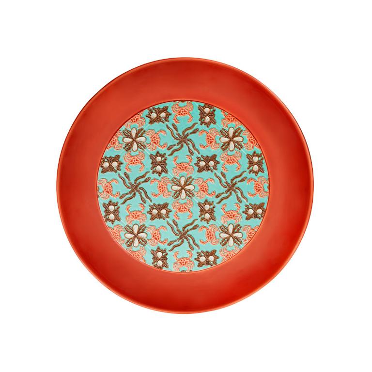 Bordallo Pinheiro Bordallo Pinheiro Panel Panel Plate With Crab | Luxury Handmade Ceramics: This Panel Panel Plate With Crab from the Bordallo Pinheiro Bordallo Pinheiro collection is a standout piece of luxury ceramic serveware, Portuguese pottery, handcrafted dish, handcrafted in Portugal, Bordallo Pinheiro. Handmade in Portugal, it blends artistic detail with functional charm—perfect as a collector’s item or for elevating your daily table setting.