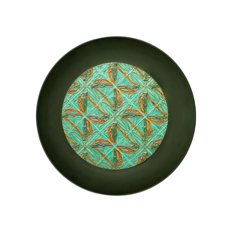 Bordallo Pinheiro Bordallo Pinheiro Panel Panel Plate With Grasshopper | Luxury Handmade Ceramics: This Panel Panel Plate With Grasshopper from the Bordallo Pinheiro Bordallo Pinheiro collection is a standout piece of luxury ceramic serveware, Portuguese pottery, handcrafted dish, handcrafted in Portugal, Bordallo Pinheiro. Handmade in Portugal, it blends artistic detail with functional charm—perfect as a collector’s item or for elevating your daily table setting.