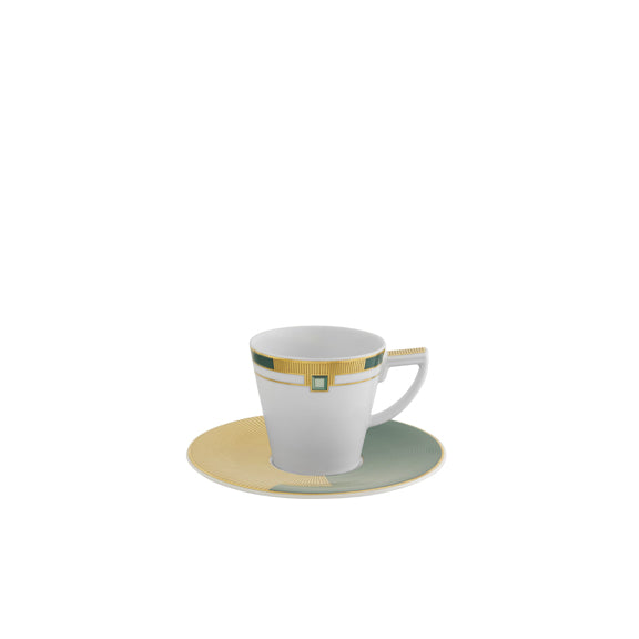 VISTA ALEGRE EMERALD - ESPRESSO CUP & SAUCER