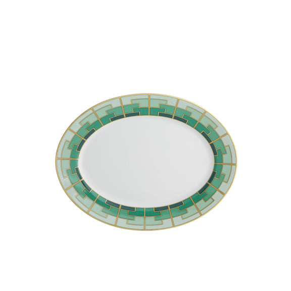 VISTA ALEGRE EMERALD - MEDIUM OVAL PLATTER