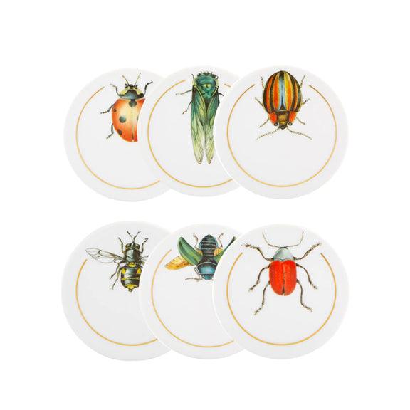 VISTA ALEGRE INSECTS SET OF 6 COASTERS