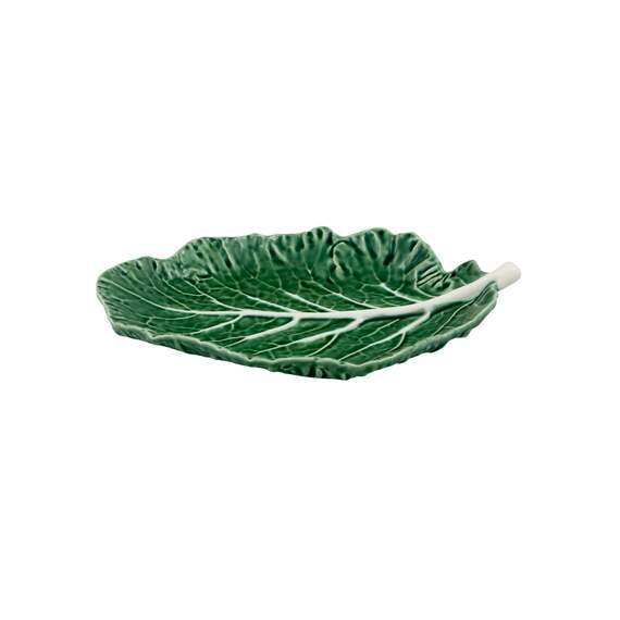 BORDALLO PINHEIRO CABBAGE LARGE LEAF, SET OF 2, serving plate