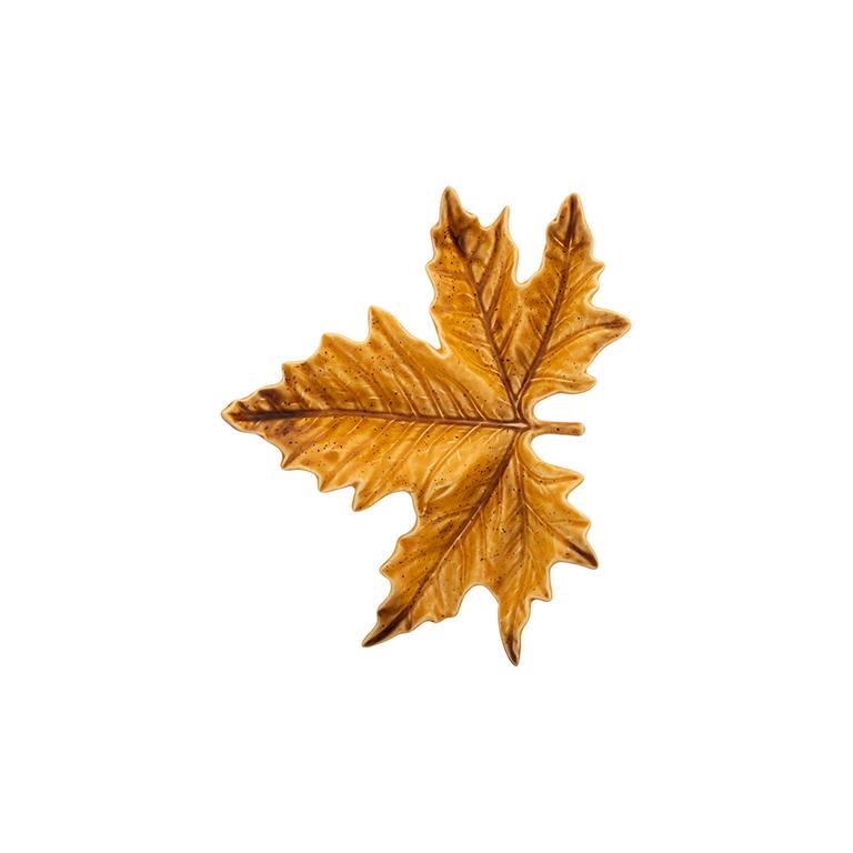 Bordallo Pinheiro Bordallo Pinheiro Gudrun Small Sycamore Leaf Yellow | Luxury Handmade Ceramics: This Gudrun Small Sycamore Leaf Yellow from the Bordallo Pinheiro Bordallo Pinheiro collection is a standout piece of luxury ceramic serveware, Portuguese pottery, handcrafted dish, handcrafted in Portugal, Bordallo Pinheiro. Handmade in Portugal, it blends artistic detail with functional charm—perfect as a collector’s item or for elevating your daily table setting.