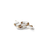 Snake porcelain sculpture, an artistic and timeless centerpiece. Animal sculpture.