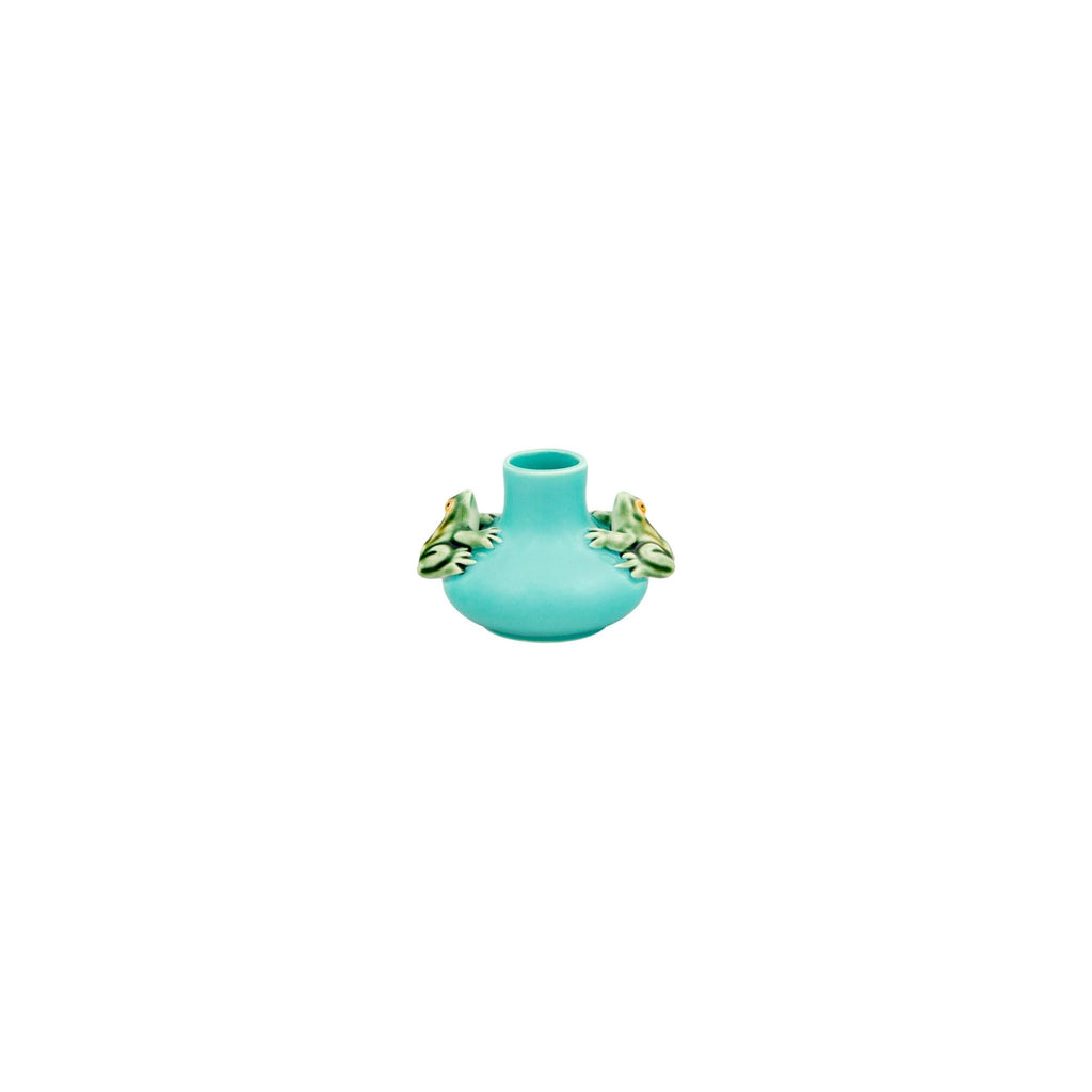 Bordallo Pinheiro Bordallo Pinheiro Frogs Small Vase 2 Frogs | Luxury Handmade Ceramics: This Frogs Small Vase 2 Frogs from the Bordallo Pinheiro Bordallo Pinheiro collection is a standout piece of luxury ceramic serveware, Portuguese pottery, handcrafted dish, handcrafted in Portugal, Bordallo Pinheiro. Handmade in Portugal, it blends artistic detail with functional charm—perfect as a collector’s item or for elevating your daily table setting.