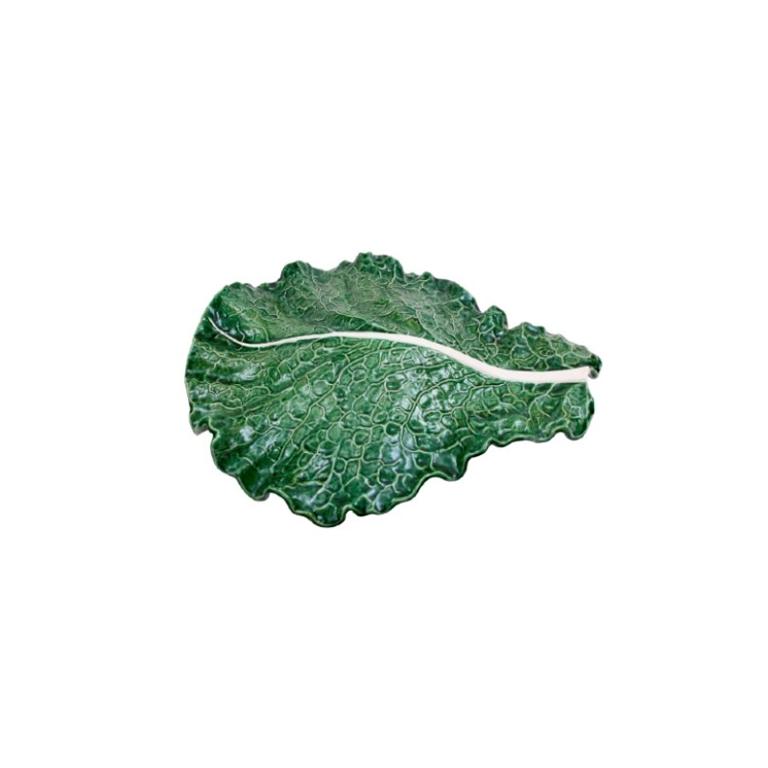 Bordallo Pinheiro Bordallo Pinheiro Giant Pieces Giant Cabbage Leaf | Luxury Handmade Ceramics: This Giant Pieces Giant Cabbage Leaf from the Bordallo Pinheiro Cabbage collection is a standout piece of cabbage ceramics, leaf-shaped dish, green ceramic serveware, handcrafted in Portugal, Bordallo Pinheiro. Handmade in Portugal, it blends artistic detail with functional charm—perfect as a collector’s item or for elevating your daily table setting.