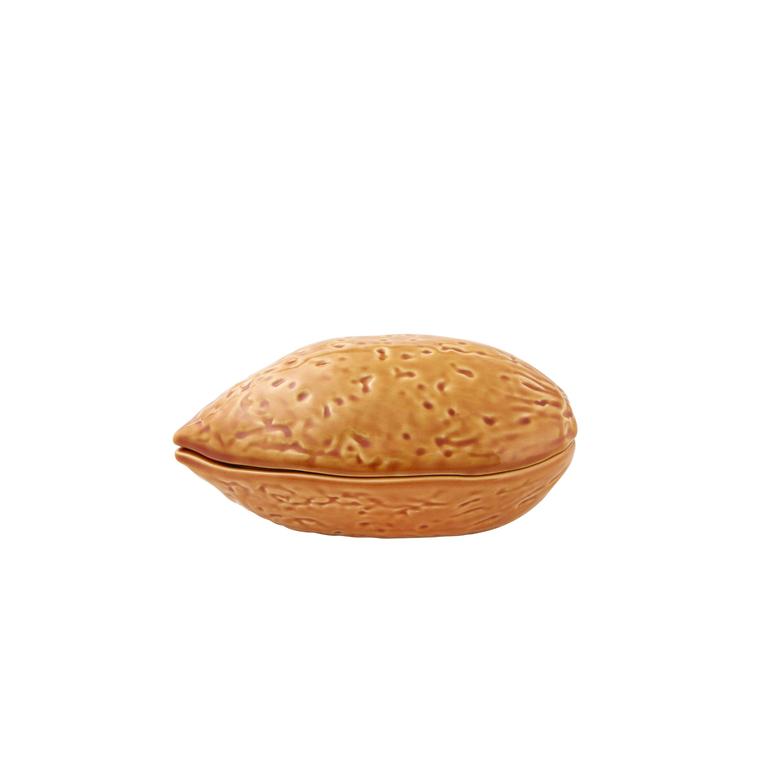 Bordallo Pinheiro Bordallo Pinheiro Nuts Box Almond | Luxury Handmade Ceramics: This Nuts Box Almond from the Bordallo Pinheiro Bordallo Pinheiro collection is a standout piece of luxury ceramic serveware, Portuguese pottery, handcrafted dish, handcrafted in Portugal, Bordallo Pinheiro. Handmade in Portugal, it blends artistic detail with functional charm—perfect as a collector’s item or for elevating your daily table setting.