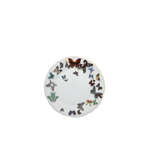 VISTA ALEGRE BUTTERFLY PARADE BREAD AND BUTTER PLATE, SET OF 4